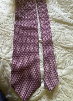 Шелковый галстук balenciaga винтаж5 фото