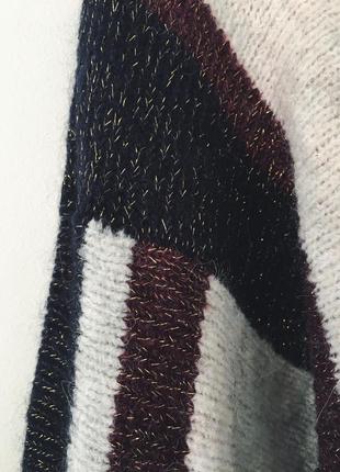 2019 теплый свитер в разноцветную полоску с шерстью альпаки asos vero moda6 фото