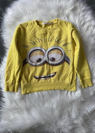 Фирменный модный детский свитер свитшот