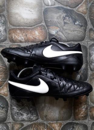 Бутсы nike tiempo elit black3 фото