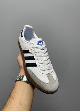 Мужские кроссовки,кеды adidas humanrace samba white#адидас