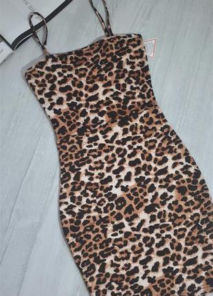 Мини платье леопард принт/сексуальное мини платье с животным принтом/обременительное платье-ками3 фото