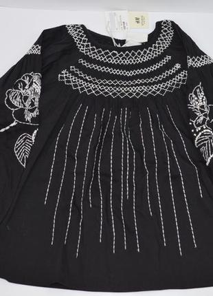 Рубашка с вышивкой h&amp;m studio на 6-8 р