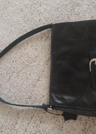 Кожаная винтаж сумочка