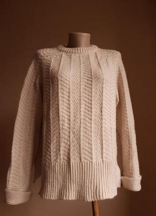 Стильный свитер оверсайз шерсть h&m швеция