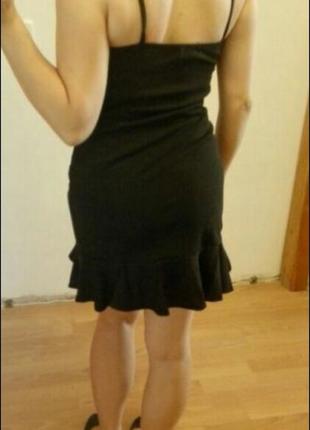 Чёрное летнее платье, обтягивающее, облегающее, черный сарафан3 фото
