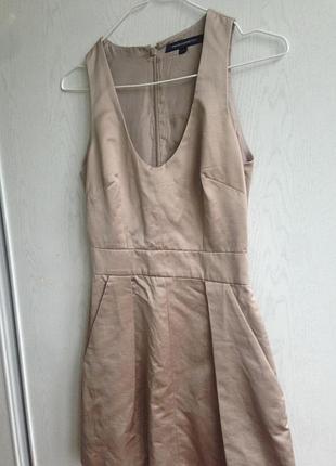 Сатинове плаття сарафан з кишенями french connection