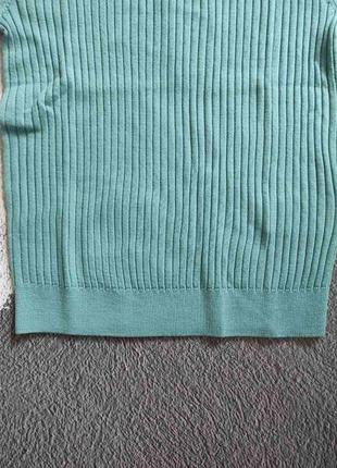 Джемпер uniqlo 100% extra fine merino ribbed half sleeved short jumper размер xs/s (450506)5 фото