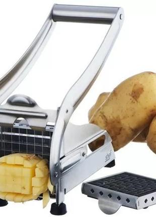 Картофелерезка (овочерізка) механічна, пристрій для різання картоплі фрі potato chipper nms