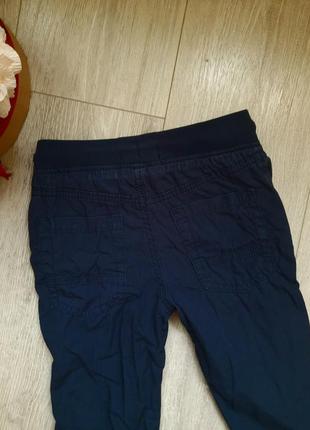 Брюки коттоновые синие pepco 3,4 года детская одежда тёплая4 фото