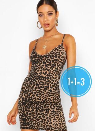 Новое! платье в леопардовый принт plt