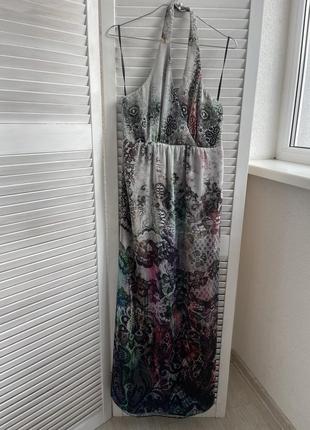 Сукня довга максі сарафан літній в підлогу шифон принт2 фото