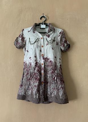 Блуза сорочка оригінальна цікава розмір  xs/s