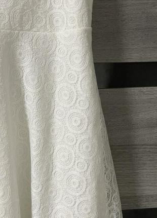 Білий літній ажурний сарафан сукня h&m divided в ідеальному стані4 фото