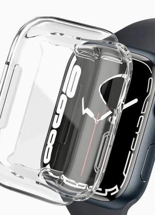 Прозорий чохол для apple watch series 7/8 45 мм