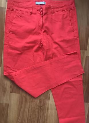 Яркие коттоновые брюки m&amp;s u9 10