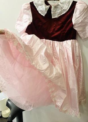 Платье нарядное выпускное на девочку 6-7 лет3 фото