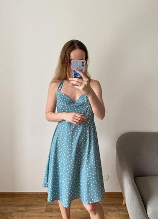 Літня сукня в горошок10 фото
