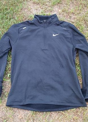 Чоловіча бігова термокофта nike running therma-fit repel element1 фото