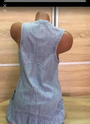 Стильное джинсовое платье2 фото