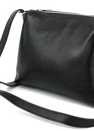 Женская кожаная сумка borsacomoda черный
