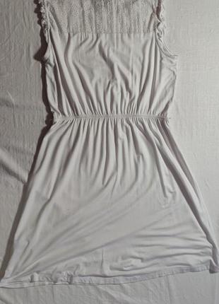 Жіноче однотонне плаття esmara, розмір m(40/42), білий8 фото