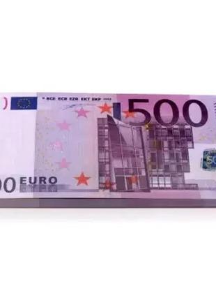 Грошовий блокнот пачка 500 євро (пачка грошей блокнот)
