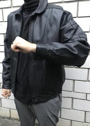 Натуральная кожаная куртка duomini zara h&amp;m кожу8 фото