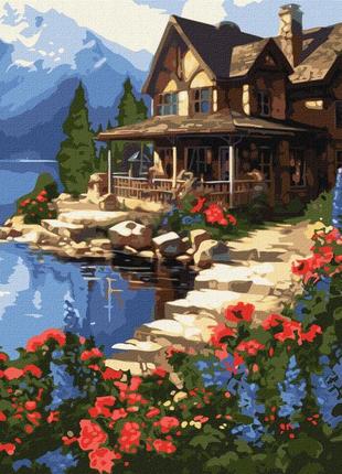 Картина по номерам домик у моря идейка 40 х 50 kho6325