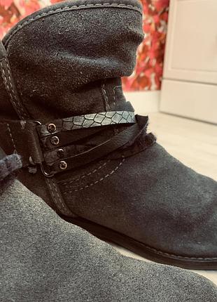 Ботинки демисезонные нубук marco tozzi немецкие 37 супер крутые!