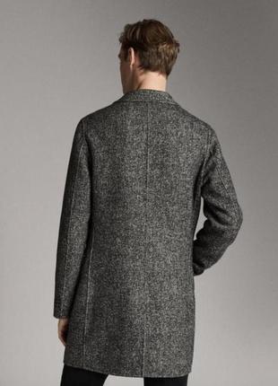 Massimo dutti пальто тренд шерстяне однобортное демисезон2 фото
