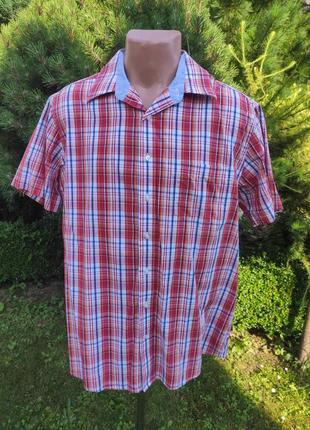 Мужская рубашка в клетку l/xl