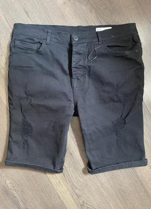 Мужские шорты черные demin co размер:36/463 фото