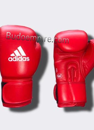 Боксерські рукавички з ліцензією aiba  ⁇  червоні  ⁇  adidas aibag1 10 oz