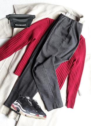 Модные трикотажные брючки  straight leg