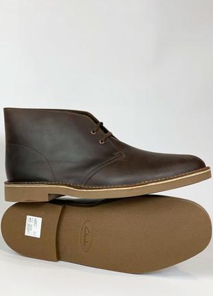 Чоловічі шкіряні черевики дезерти clarks bushacre 49 розмір