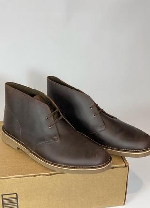 Мужские кожаные ботинки дезерты clarks bushacre 49 размер7 фото