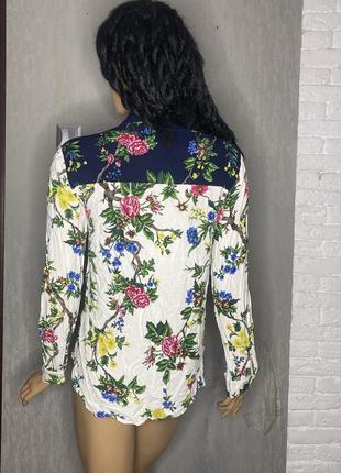 Блуза блузка в цветочный принт warehouse, m2 фото
