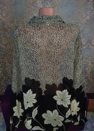 Женская легкая блуза большой размер батал 52/54/56 блузка рубашка2 фото