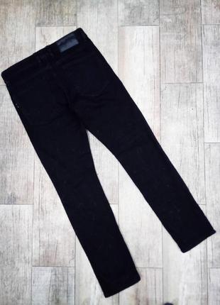 30р. мужские чёрные джинсы на пуговицах ,slim ,c&a3 фото