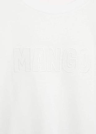 Футболка mango/ белая базовая футболка6 фото