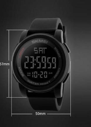 Мужские спортивные наручные часы skmei 1257 электронные с подсветкой, армейские цифровые часы6 фото