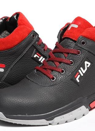 Кросівки шкіряні зимові fila snow motion