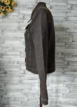 Джинсовый пиджак женский коричневый yasemin6 фото