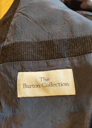 Шикарный пиджак в полоску burton collection шерсть6 фото