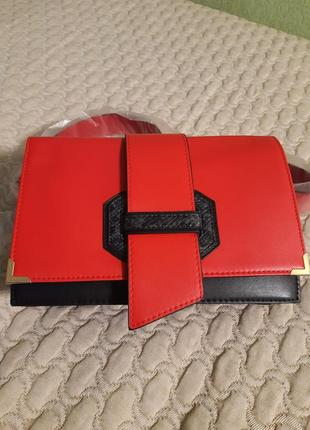 Сумка - клатч 2в1. з довгим ременем2 фото