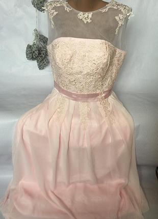 Дуже красиве ніжне плаття в підлогу