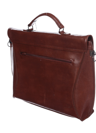 Новая сумка mark chantal портфель коричневый цвет. кожузам, искусственная кожа.3 фото