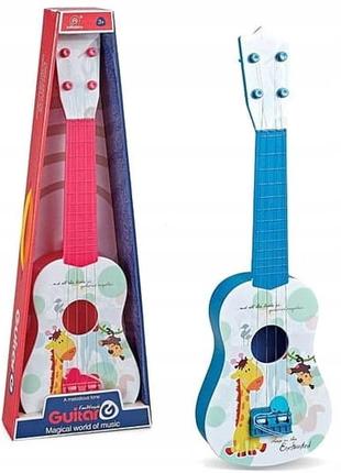 Детская пластиковая гитара синяя арт. 898-41/42 топ2 фото