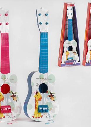 Детская пластиковая гитара синяя арт. 898-41/42 топ3 фото